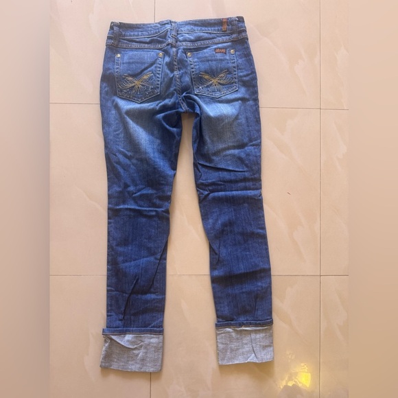 vintage Zana Di  jeans blue cuffed women zipper button size 11 - Picture 5 of 16